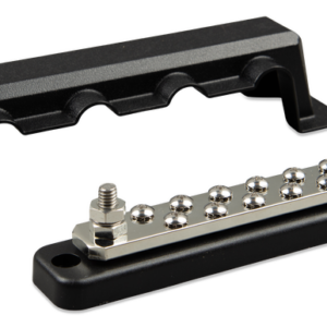 VICTRON ENERGY – Busbar 250A 2P with 12 screws + cover VICTRON ENERGY – Busbar 250A 2P with 12 screws + cover