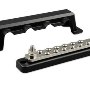 VICTRON ENERGY – Busbar 250A 2P with 6 screws + cover VICTRON ENERGY – Busbar 250A 2P with 6 screws + cover
